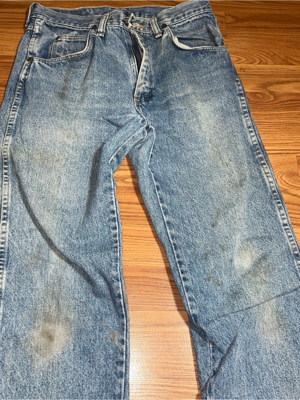 Vintage Wrangler Jeans Men Size 30/32 Western Cowboy  Blue Faded 96501DS